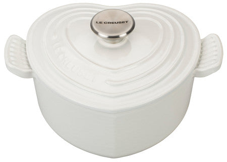 Le Creuset 2 Quart Heart Cocotte with Stainless Steel Knob