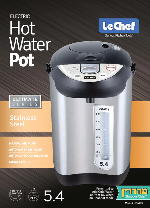 Le Chef Stainless Steel Hot Pot, Pump