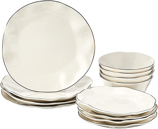 Lenox Blue Bay Dinnerware Set, White, 12 Pc. set