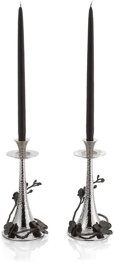 Michael Aram Black Orchid Tapered Candlesticks S/2
