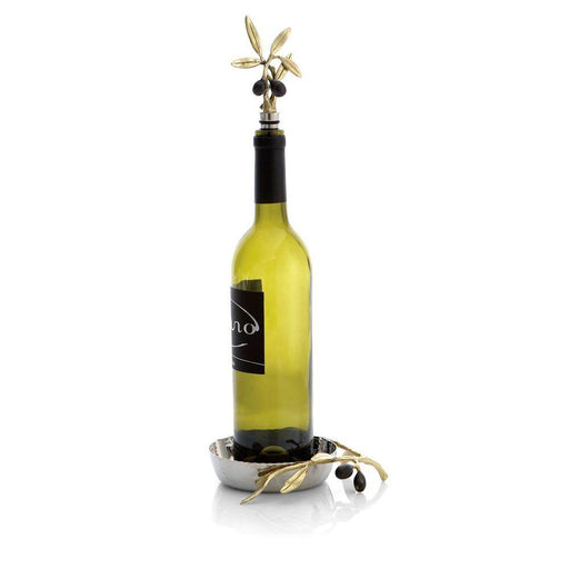 Michael Aram Wine Coaster & Stopper Set