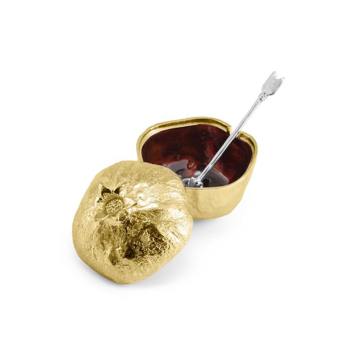 Michael Aram Pom Pot with Spoon, Gold
