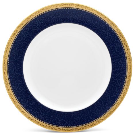 Noritake Odessa Cobalt Gold Dinner Plate
