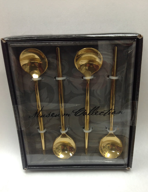 Prestige Museum Collection Tai Chi Mirror Gold Dip Spoons, set/4