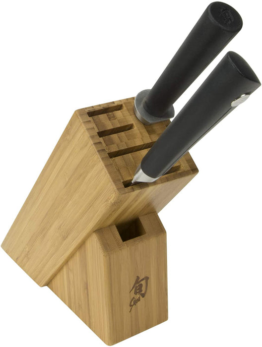 Shun Sora 3-Piece Build-A-Block Set Includes 8-Inch Chef’s Knife, Combination Honing Steel and 6-Slot Slimline Block