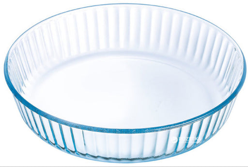 Simax - Round Tampered Glass Pie Baking Dish, 10.25 In/2.25 Qt