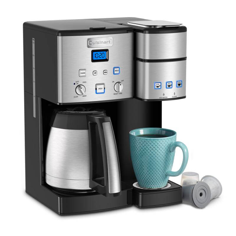 Cuisinart SS-20P1 Coffee Center 10 Cup Thermal Single-Serve Brewer Coffeemaker Silver
