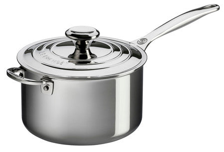 Le Creuset Stainless Steel Saucepan with Lid