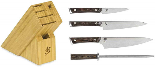 Shun Kanso 5 Piece Starter Knife Block Set