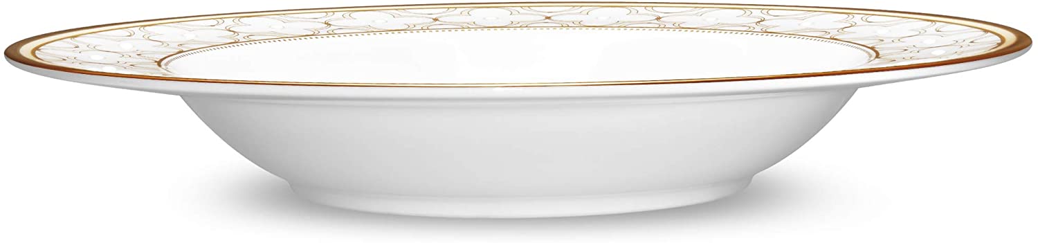 Noritake Trefolio Gold Bowl, Soup, 8 1/2", 12 oz.