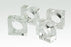 Tizo Design Crystal Glass Napkin Rings, Set/4