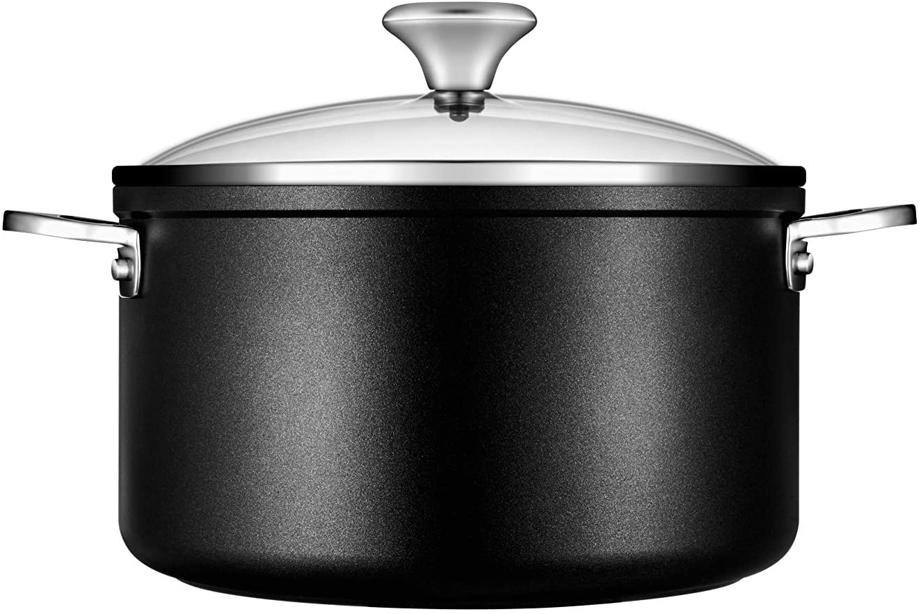 Le Creuset Toughened Nonstick PRO 6-1/3 qt. Stockpot with Glass Lid