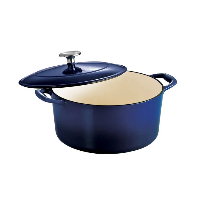 Tramontina 5.5 Qt Enameled Cast-Iron Series 1000 Covered Round Dutch Oven