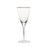 Vikko Decor - Gold Rim, Hammered Wine Glass, 11.5 Oz