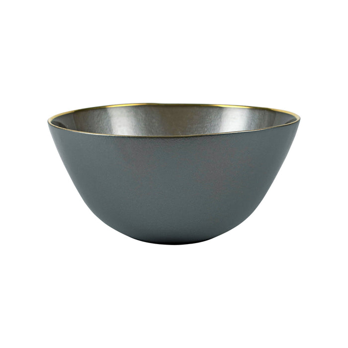 Vietri Metallic Glass Bowl