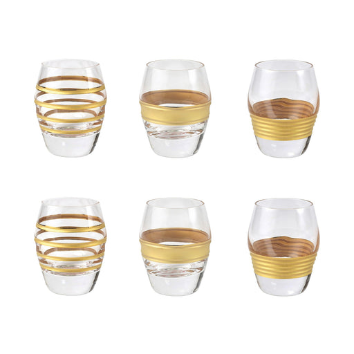 Vietri Raffaello Assorted Liquor Glasses, Set/6