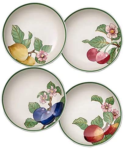 Villeroy & Boch French Garden Modern Fruits Individual Pasta Bowls Set of 4 Assorted