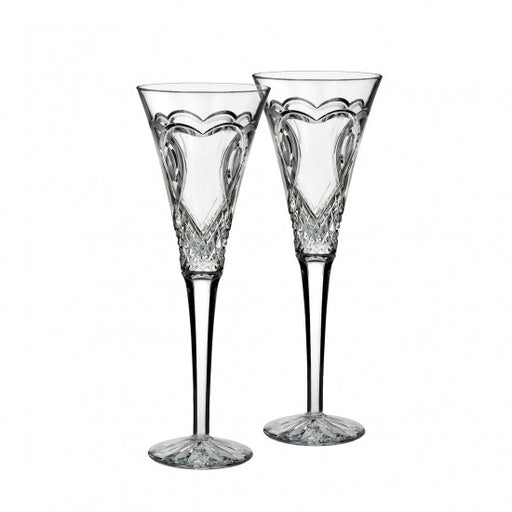 Waterford"Wedding" Set Of 2 Flutes