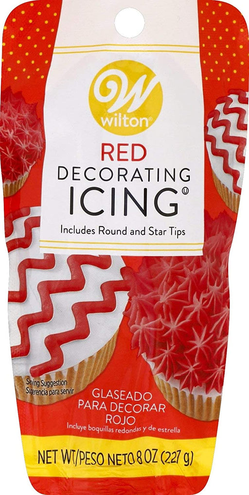 Wilton Decorating Icing Pouch, Includes Round & Star Tips