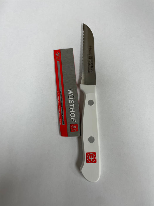 Wusthof Gourmet 3 inch Serrated Paring Knife, White