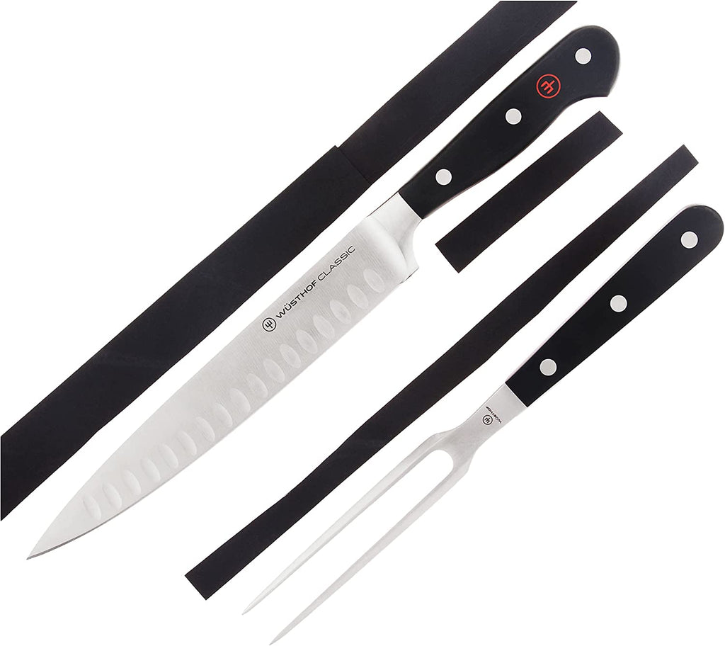 Wusthof Classic Two Piece Carving Set, Stainless Steel — Kitchen Clique